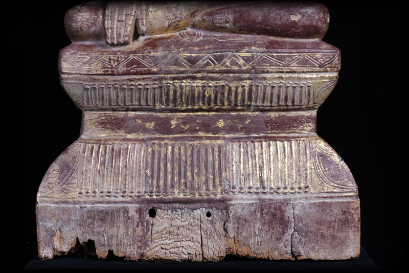 Extremely Rare 18C Wood Crowned Shan Burma Buddha #A090